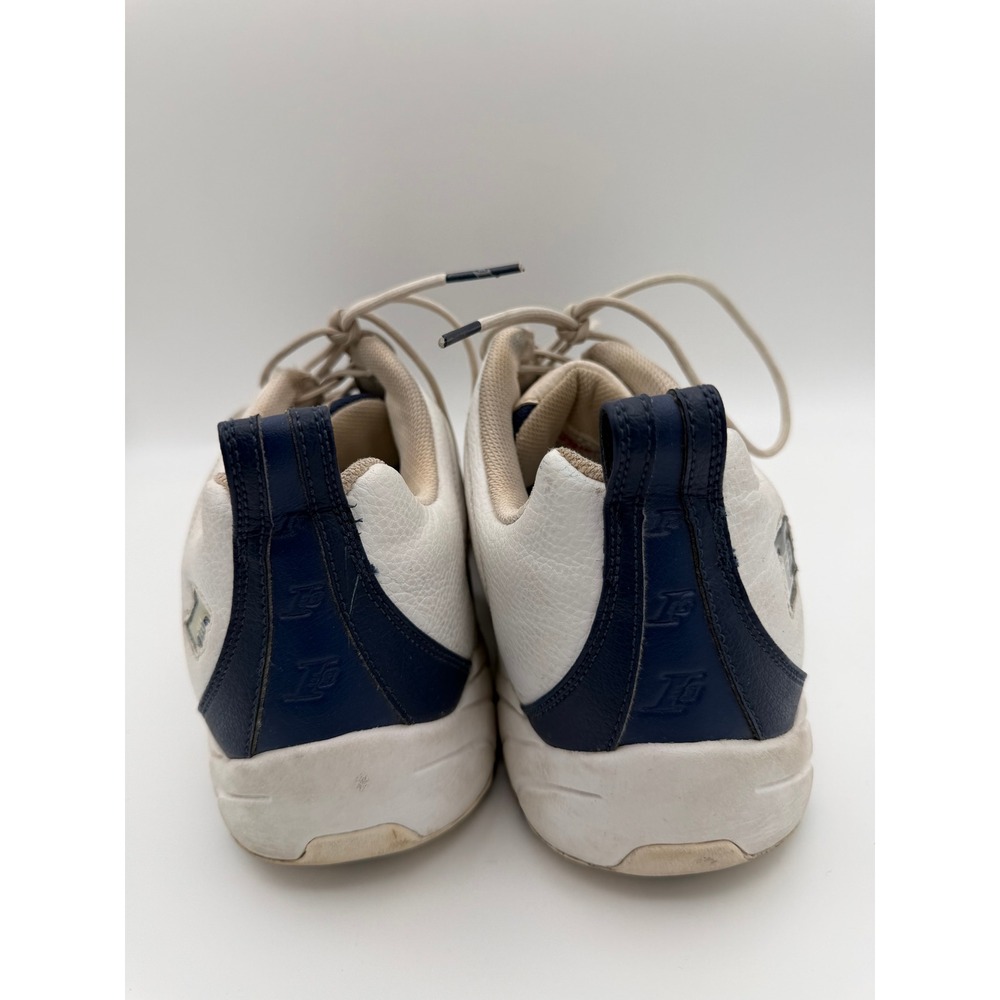 Reebok I3 Allen Iverson DMX White Navy Blue Leather Sneakers RB 104 PYE Mens 12 - Picture 4 of 10